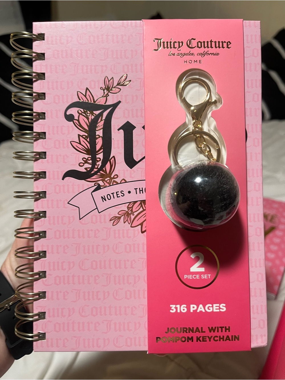 Notebook with keychain